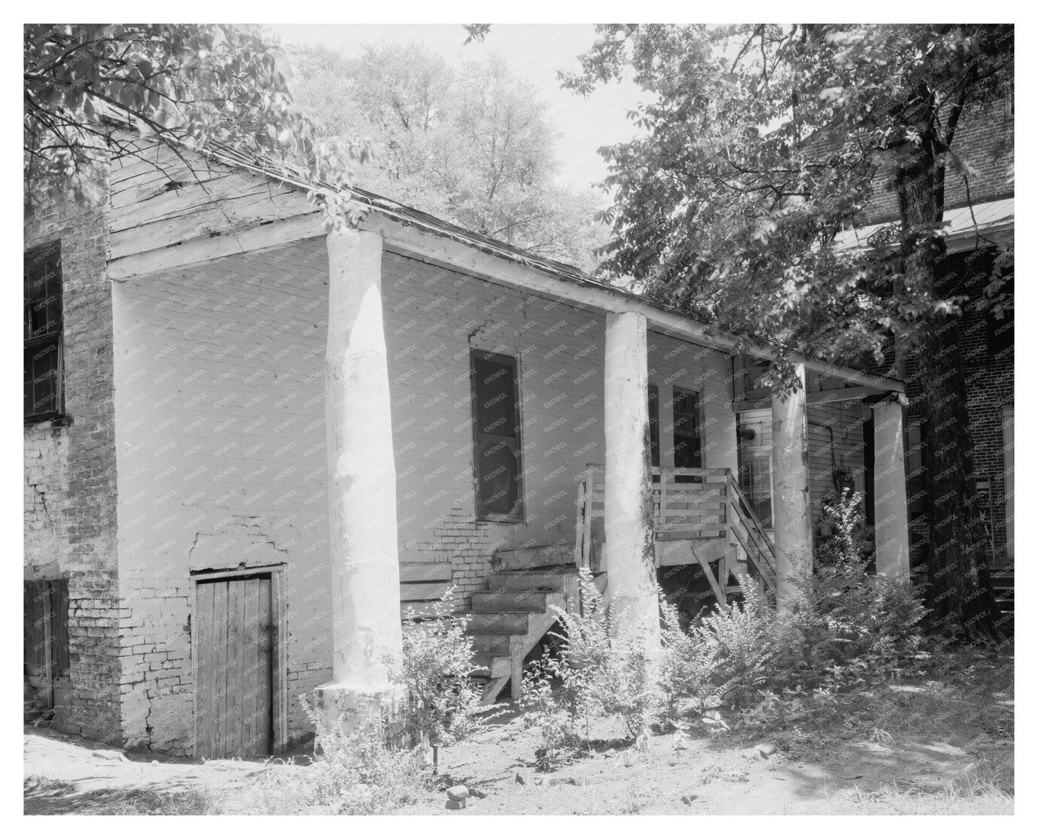 Hobson Home in Greensboro, Alabama (1830) - Vintage Photo