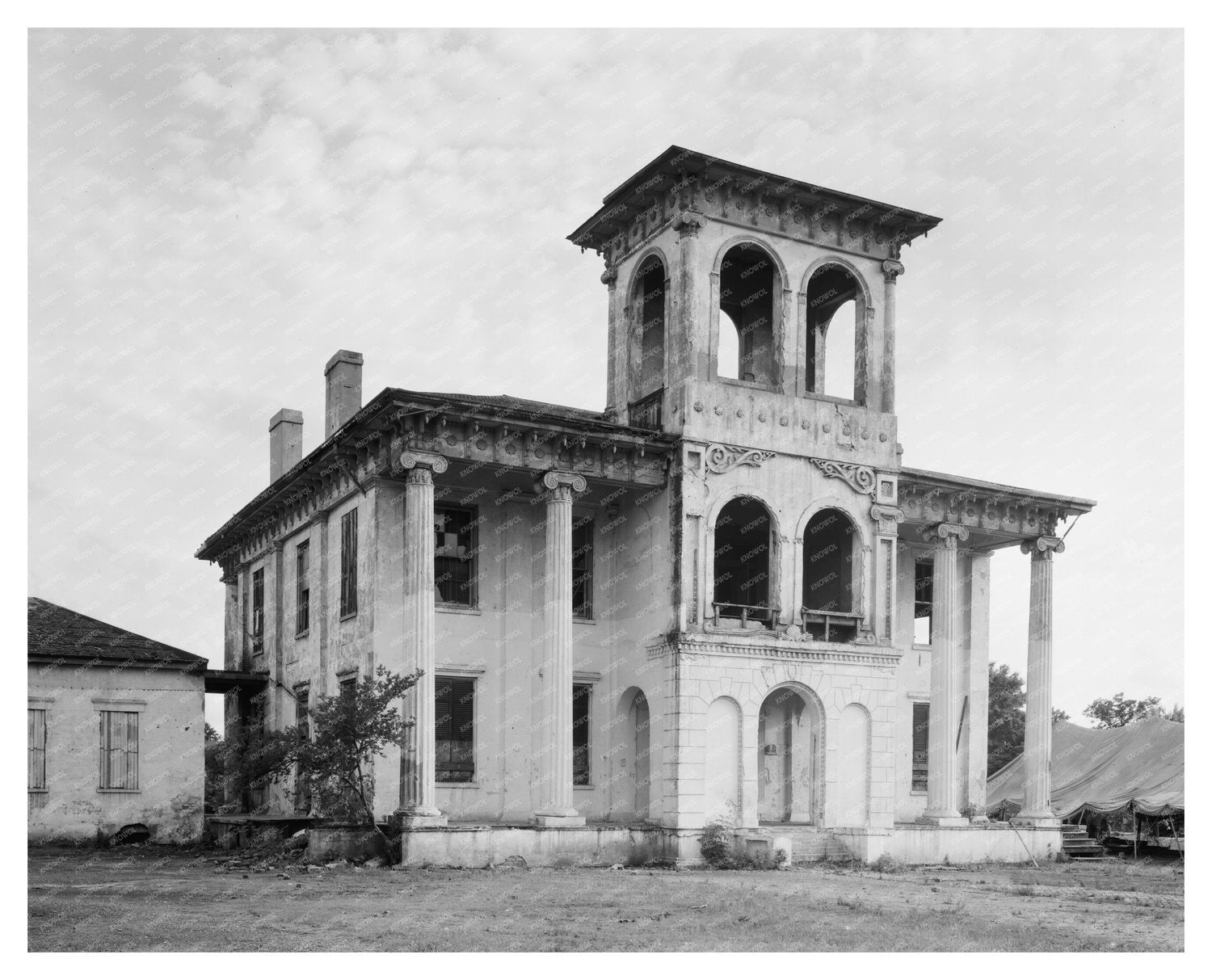 Historic Drish House in Tuscaloosa, Alabama, 1825-1832