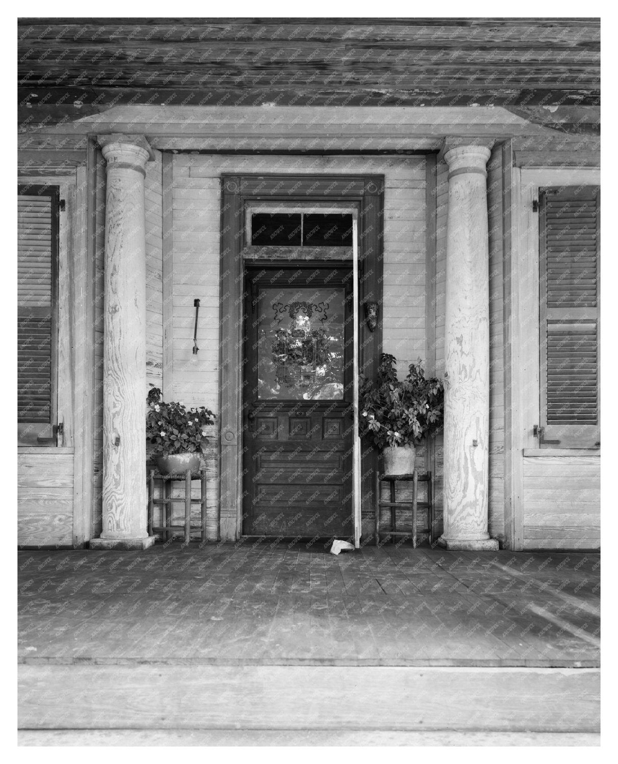 Historic Camden, Alabama Architecture Photo, 1953