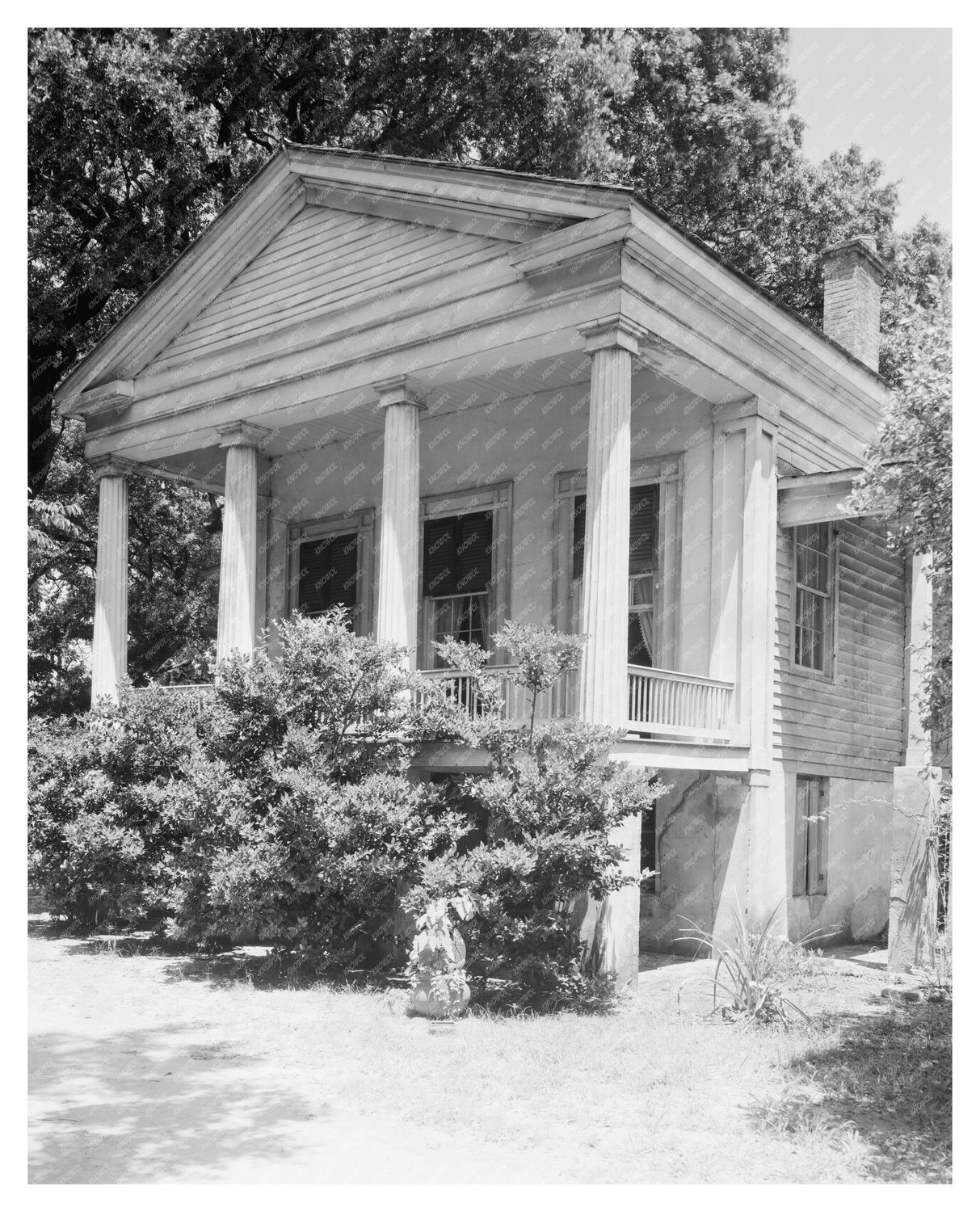 Gulf Coast Colonial Architecture in Mobile, Alabama, 1839