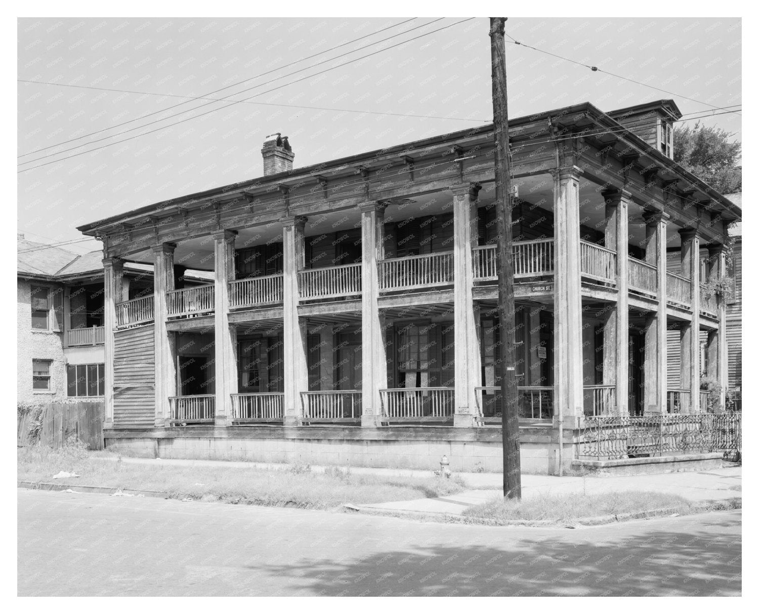Early 1900s Sisters on Porch, Mobile, Alabama