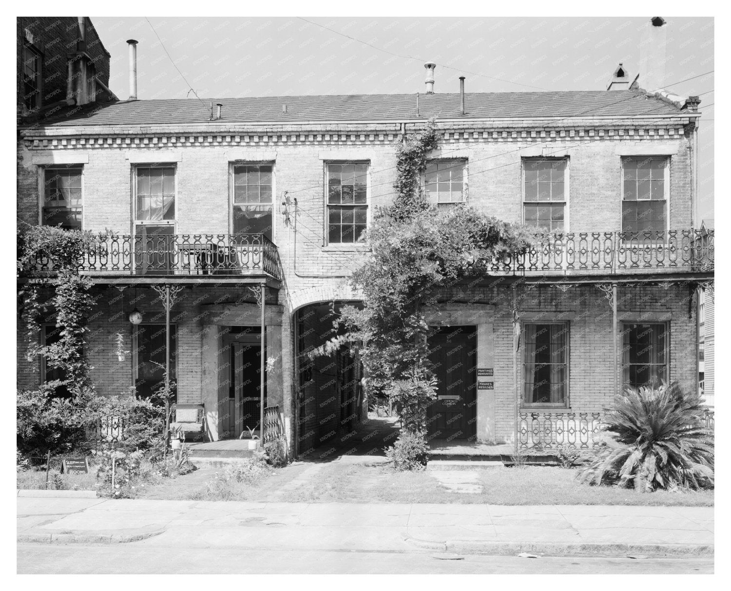 Historic Mobile Dwelling, Alabama, 1828 Photo from Carnegie
