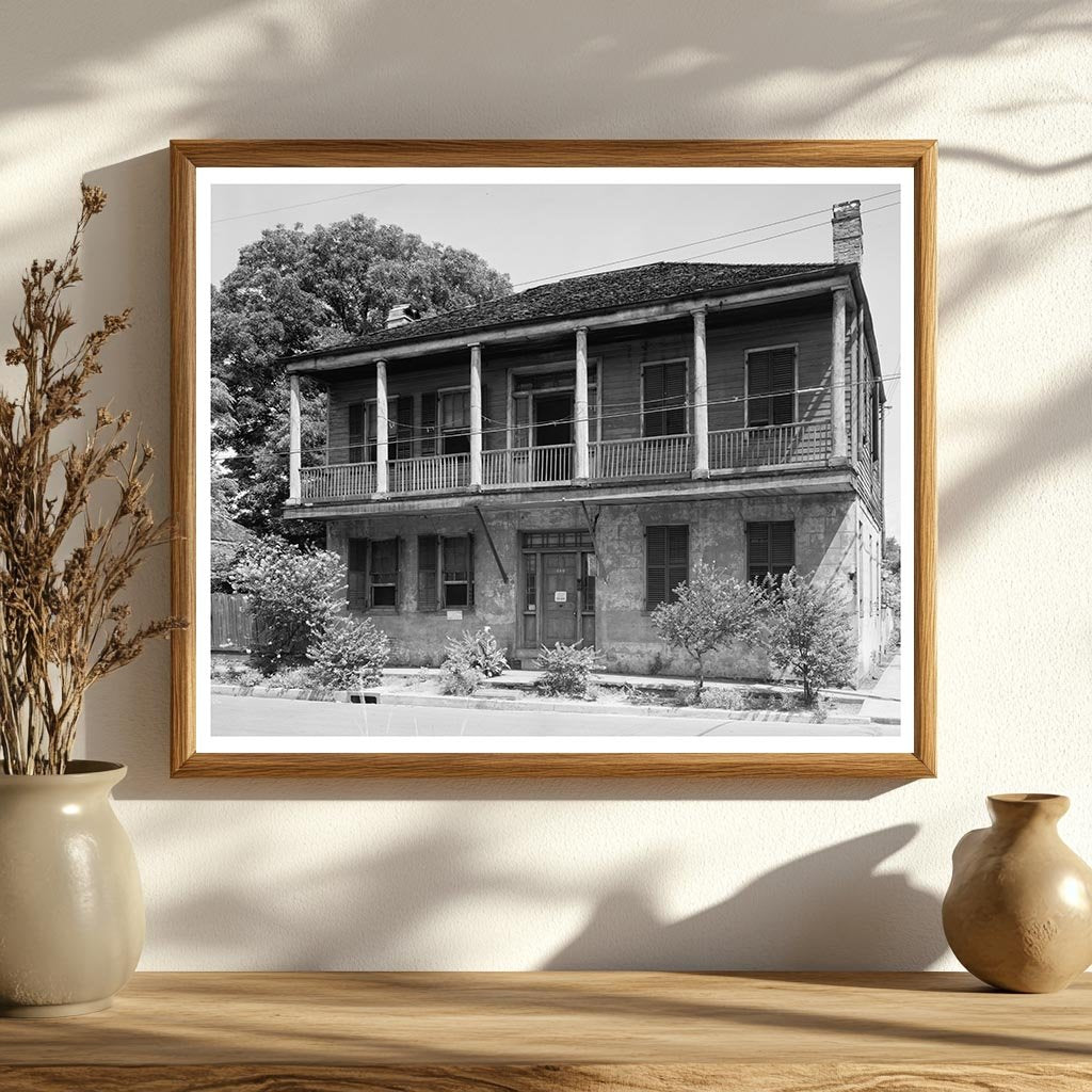 1840 Historic House in Mobile, Alabama - Vintage Photo