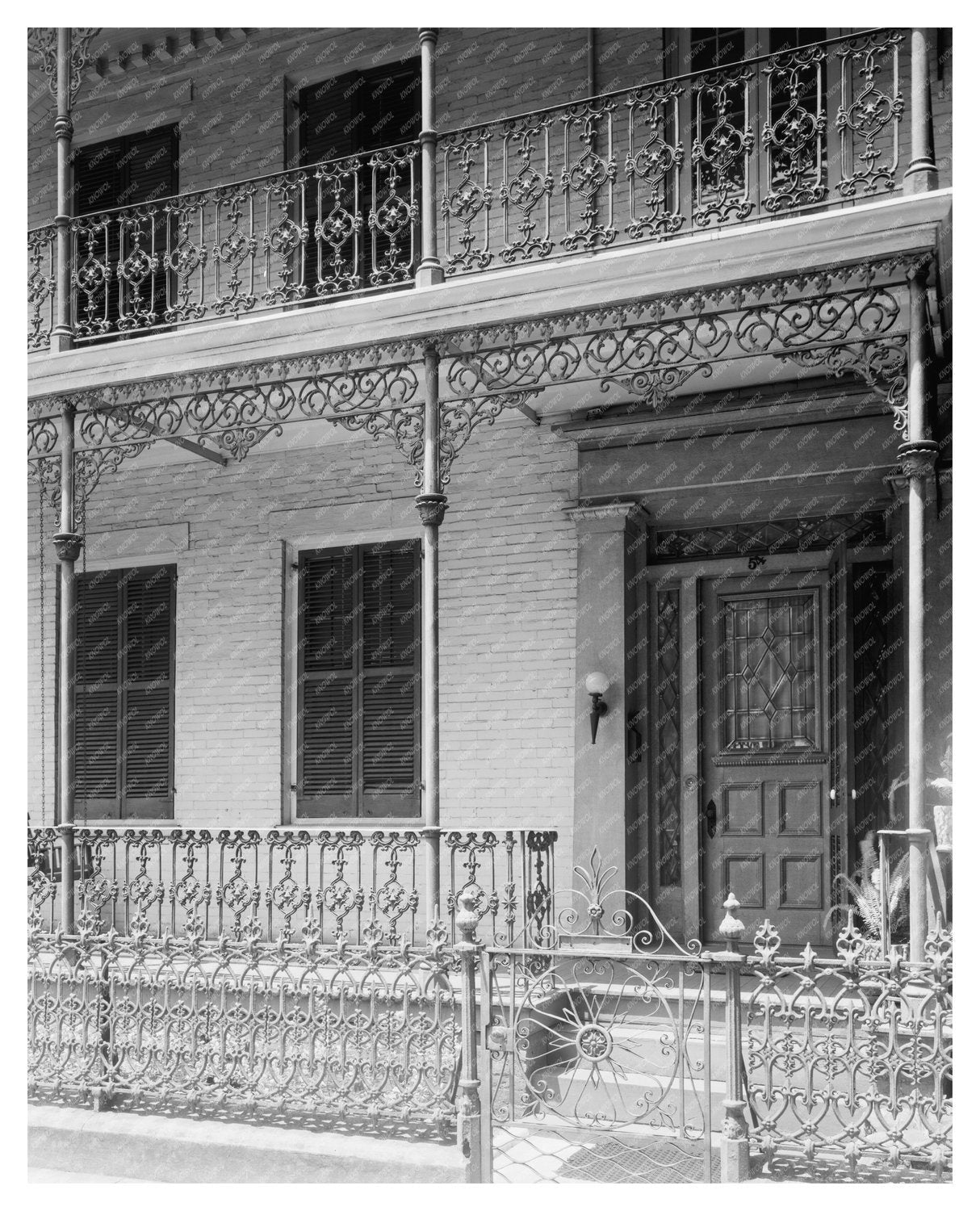 Mobile AL Architecture 1953: Ironwork and Fences