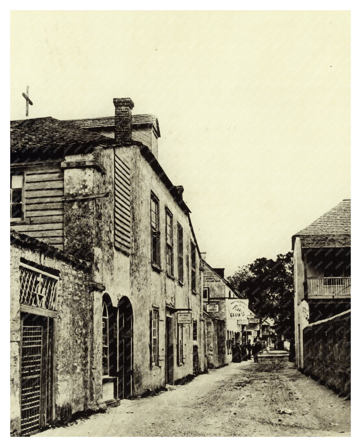 St. Augustine, FL Streets in 1870 - Historical Photograph