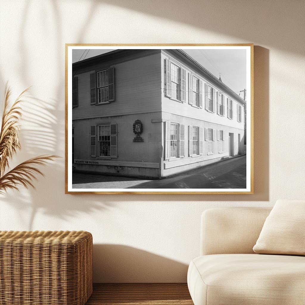 Old Spanish Treasury Photo, St. Augustine, FL 1953
