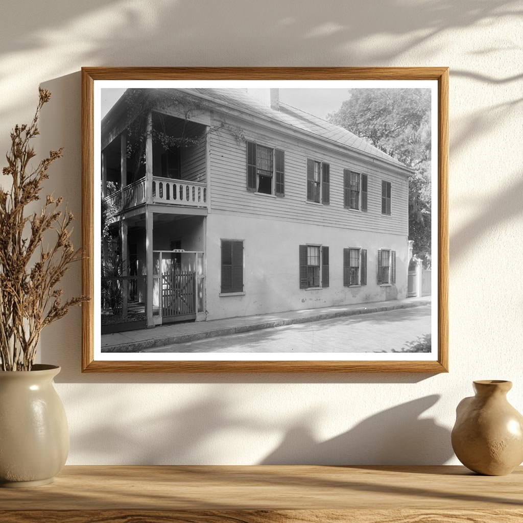 Ortega-MacMillan House, St. Augustine, FL, 1953 Photo