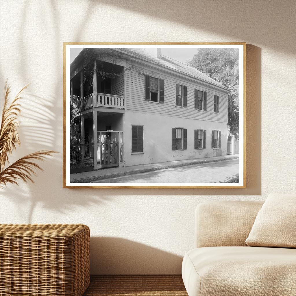 Ortega-MacMillan House, St. Augustine, FL, 1953 Photo