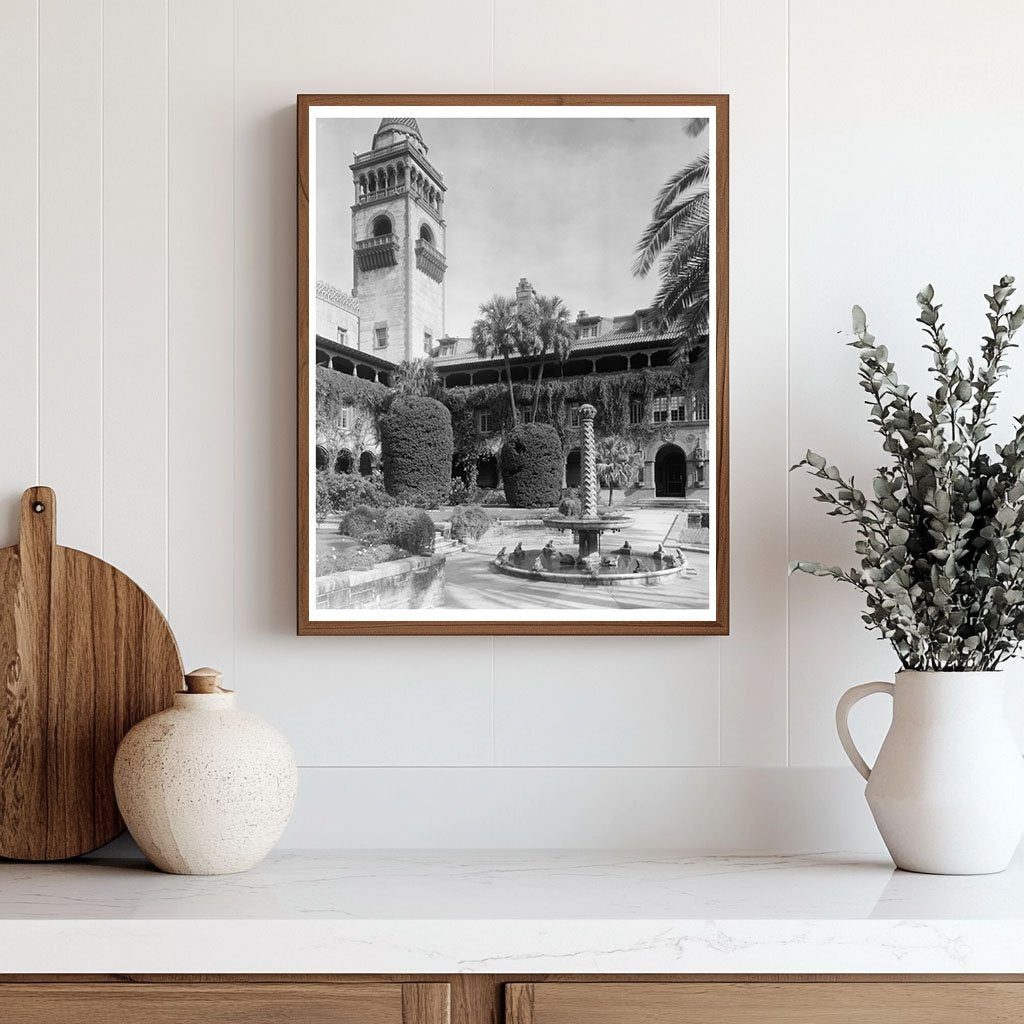 Historic Courtyard Scene, St. Augustine, FL 1900s