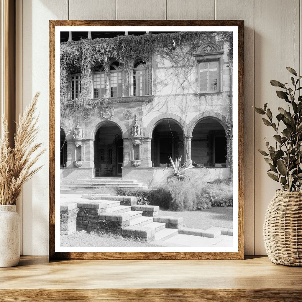 St. Augustine, FL Vintage Architecture Photo, 20th Century