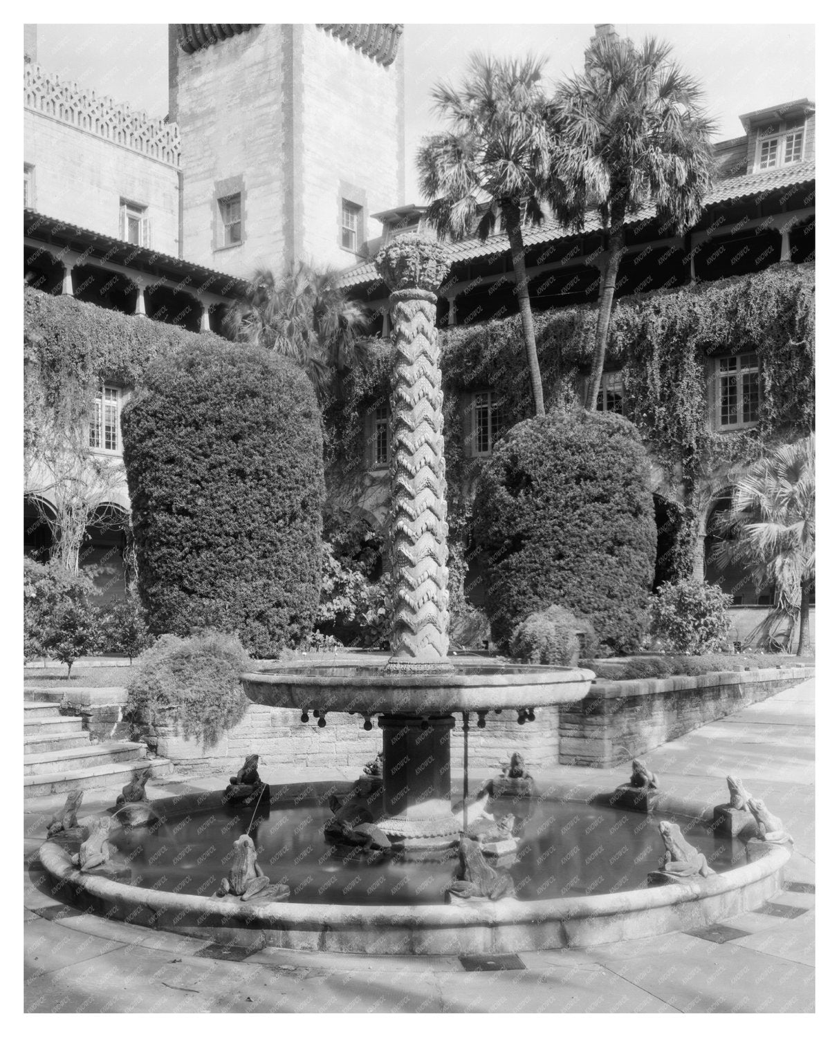 St. Augustine Fountain Photo, Florida, 20th Century