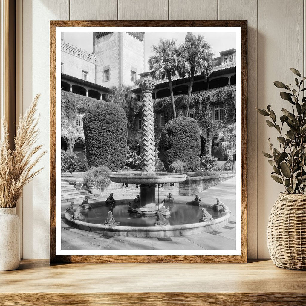 St. Augustine Fountain Photo, Florida, 20th Century