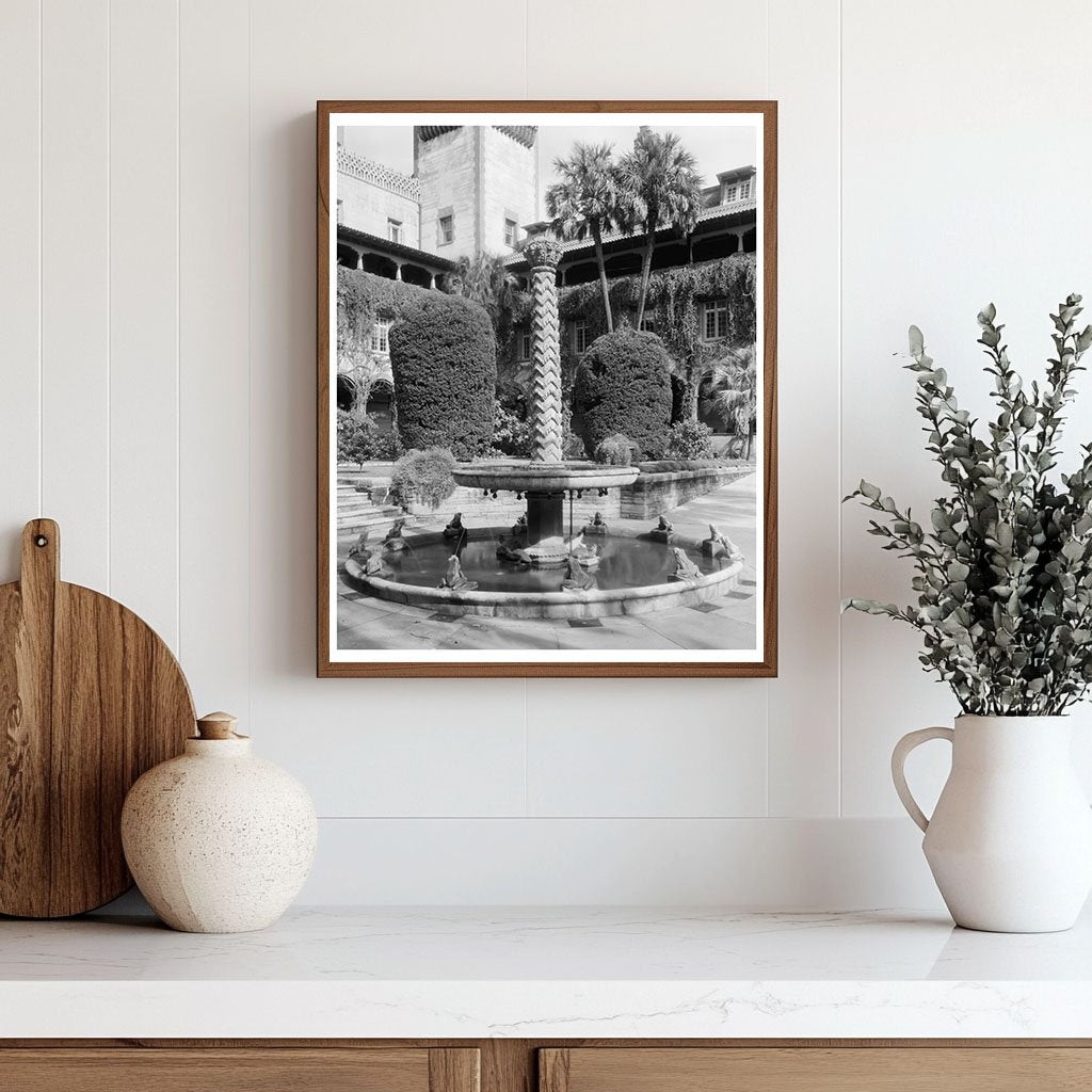 St. Augustine Fountain Photo, Florida, 20th Century