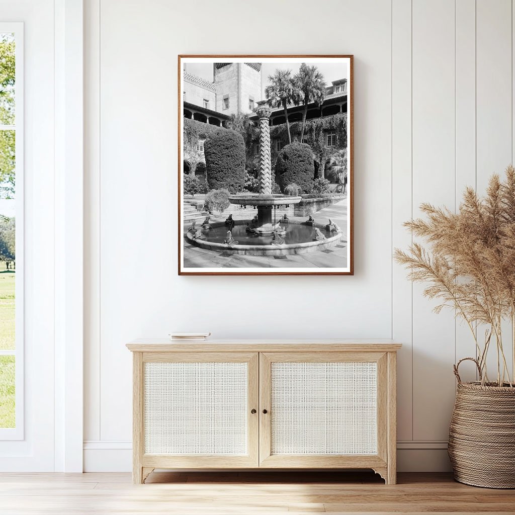 St. Augustine Fountain Photo, Florida, 20th Century