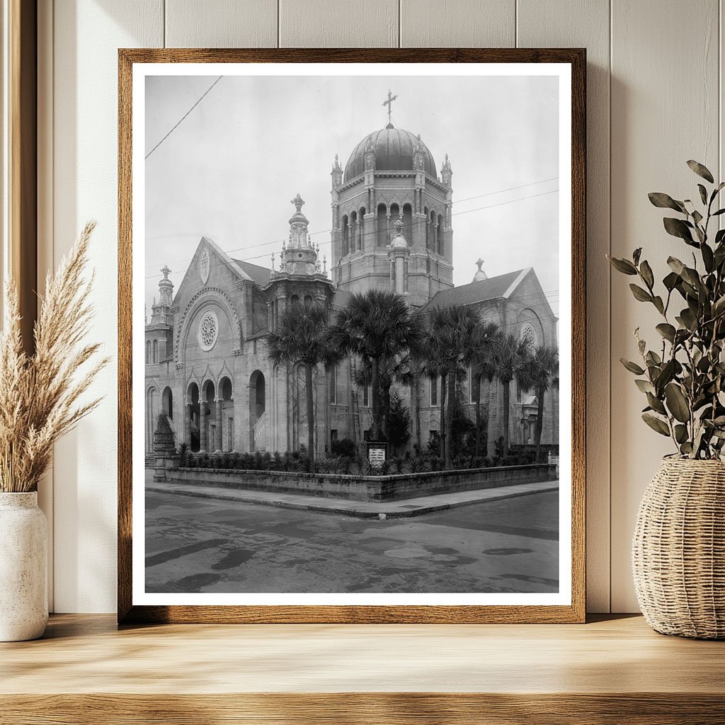 St. Augustine Church Facade, Florida, Mid-20th Century