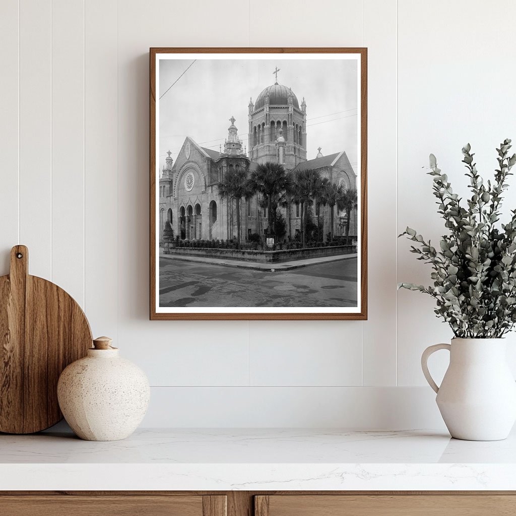 St. Augustine Church Facade, Florida, Mid-20th Century