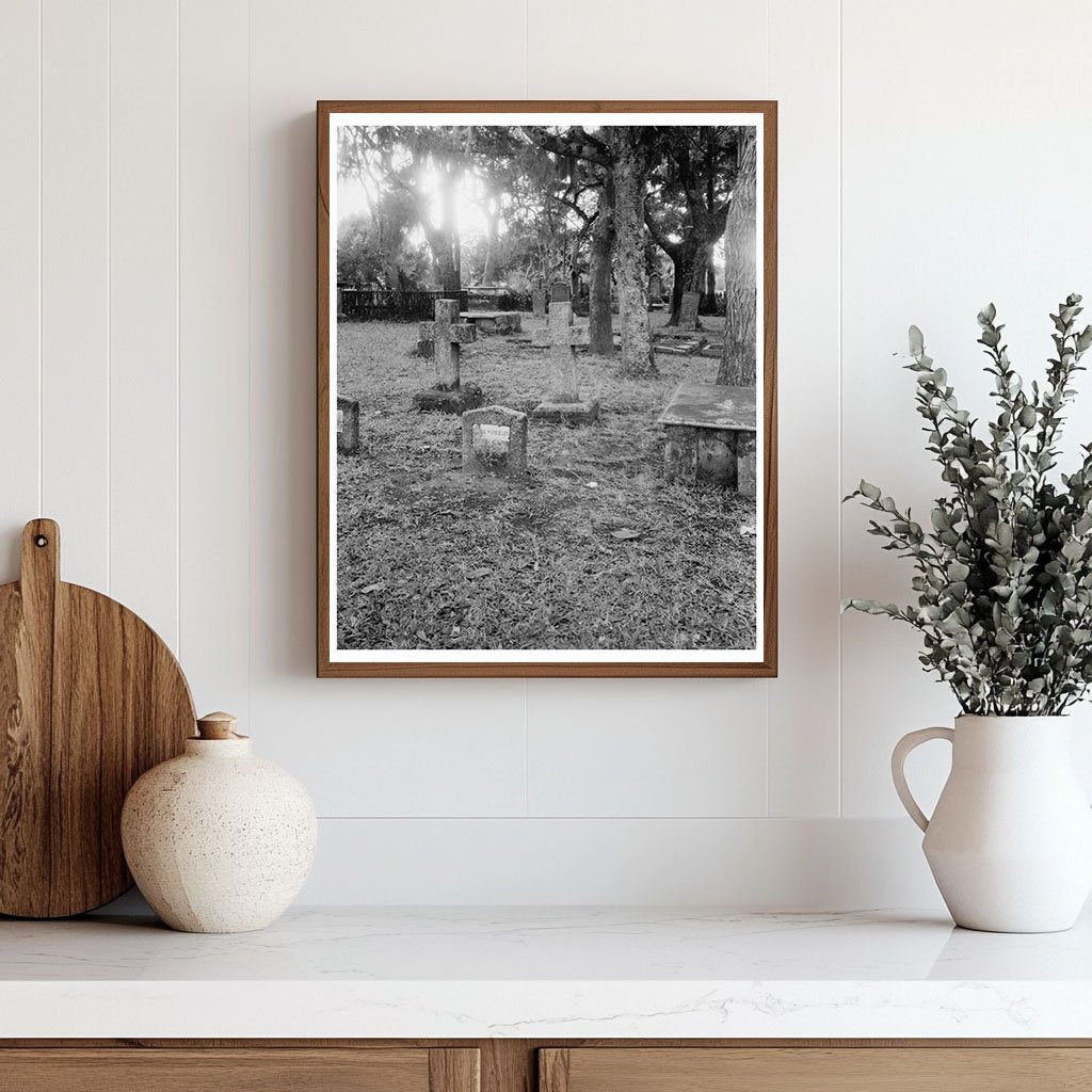 St. Augustine Cemeteries, Florida, 1953 Historic Photo