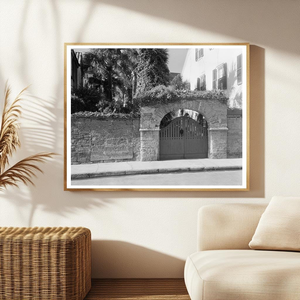 Vintage Gates in St. Augustine, Florida - 1953 Photo