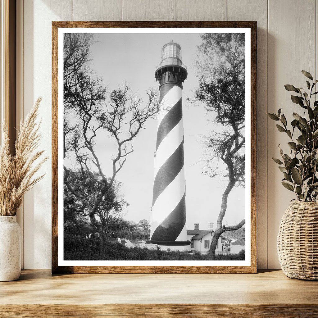 St. Augustine Lighthouses History 1953 Florida Photo
