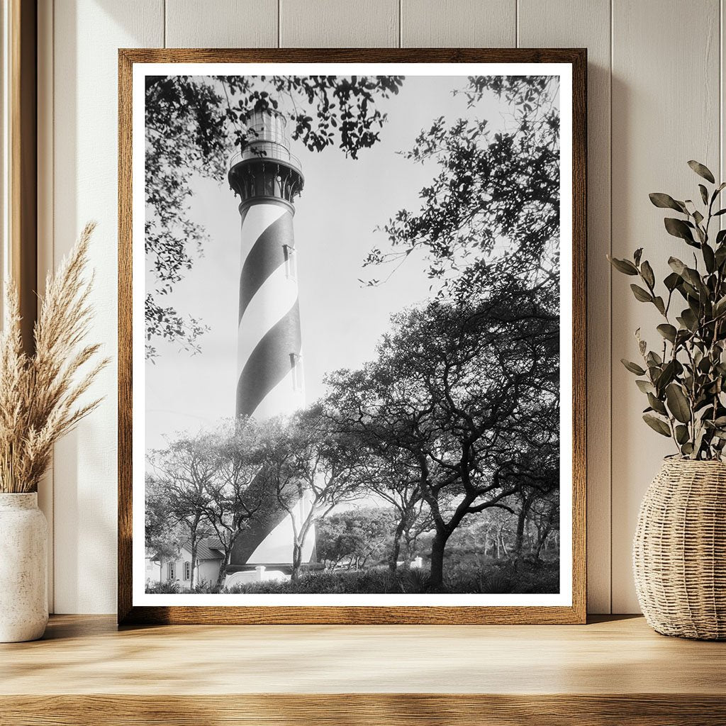St. Augustine Lighthouse Photo, Florida 1953