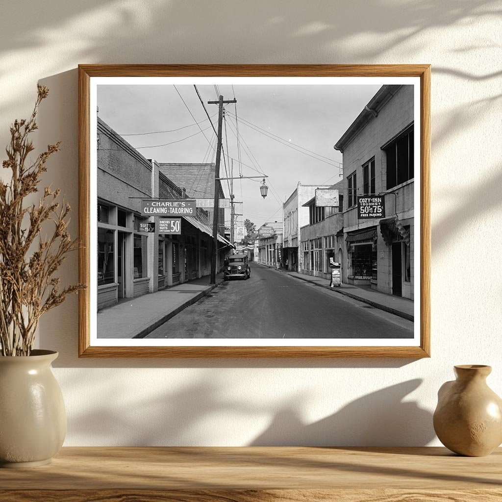 St. Augustine, FL Historical Streetscape, Early 1950s