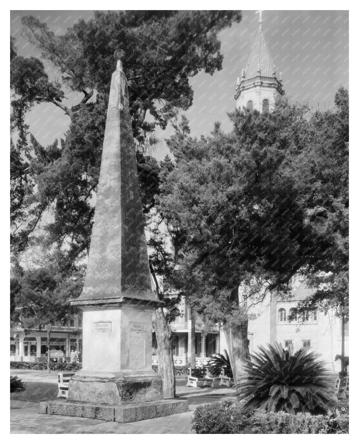 St. Augustine Architecture History Photo, Florida 1953