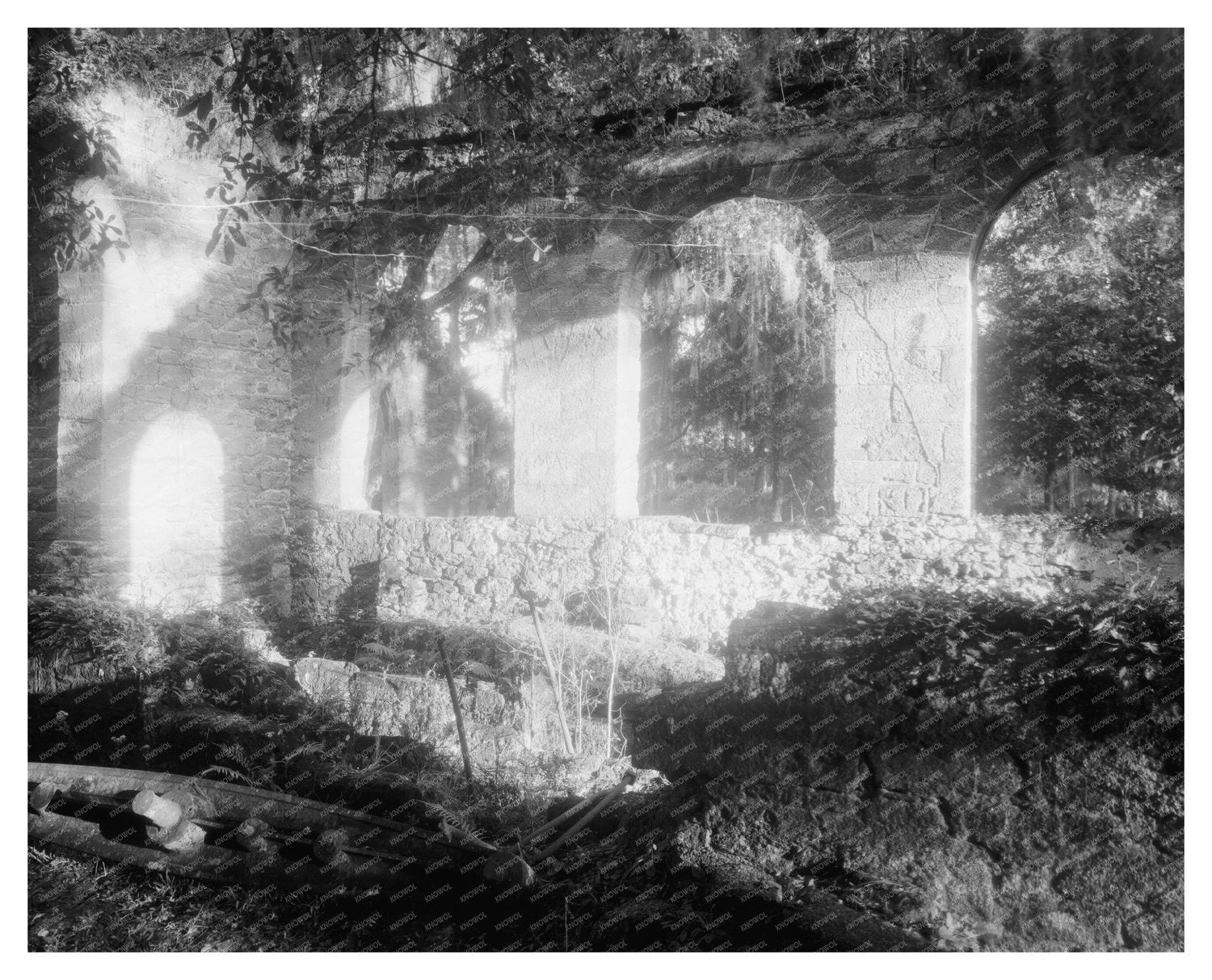 Mission Atocuimi Ruins, New Smyrna, FL 1953 Photo