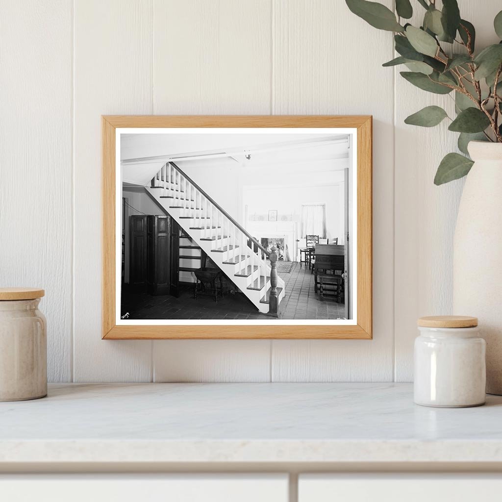 St. Augustine FL Staircase Photo, 1953 Historical Architectu
