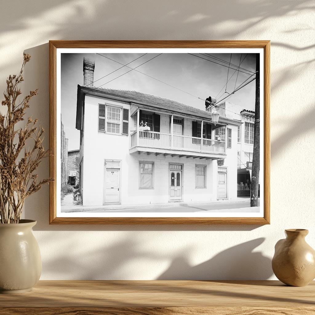 Vintage St. Augustine Architecture, Florida, Early 20th Cent