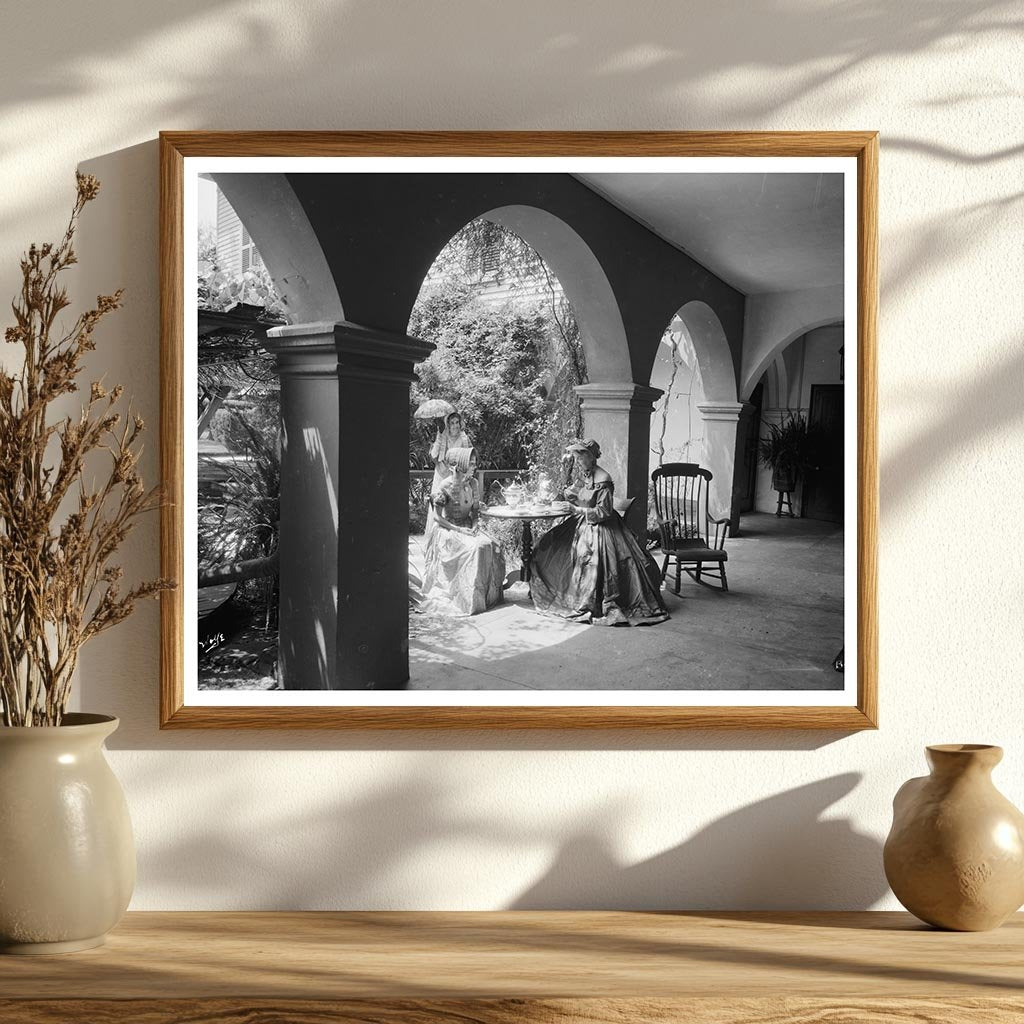 St. Augustine Old Spanish Treasury Photo, Florida 1930s