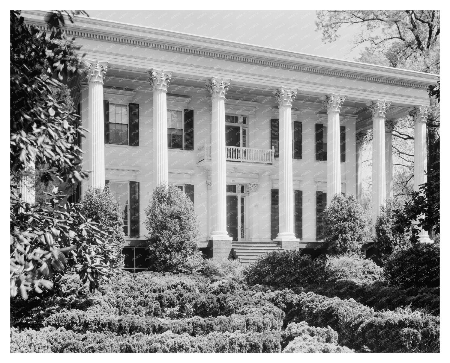 Presidents Home, UGA, Athens, GA - 1855 Vintage Photo