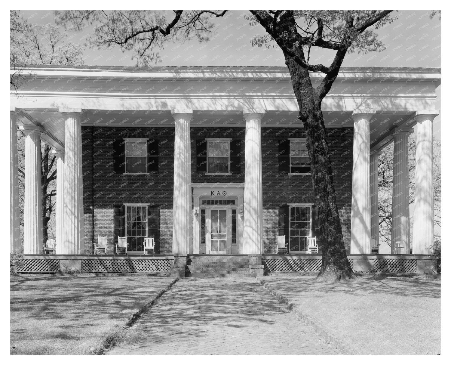 K.A. Theta House, Athens GA, 1845 Historical Photo