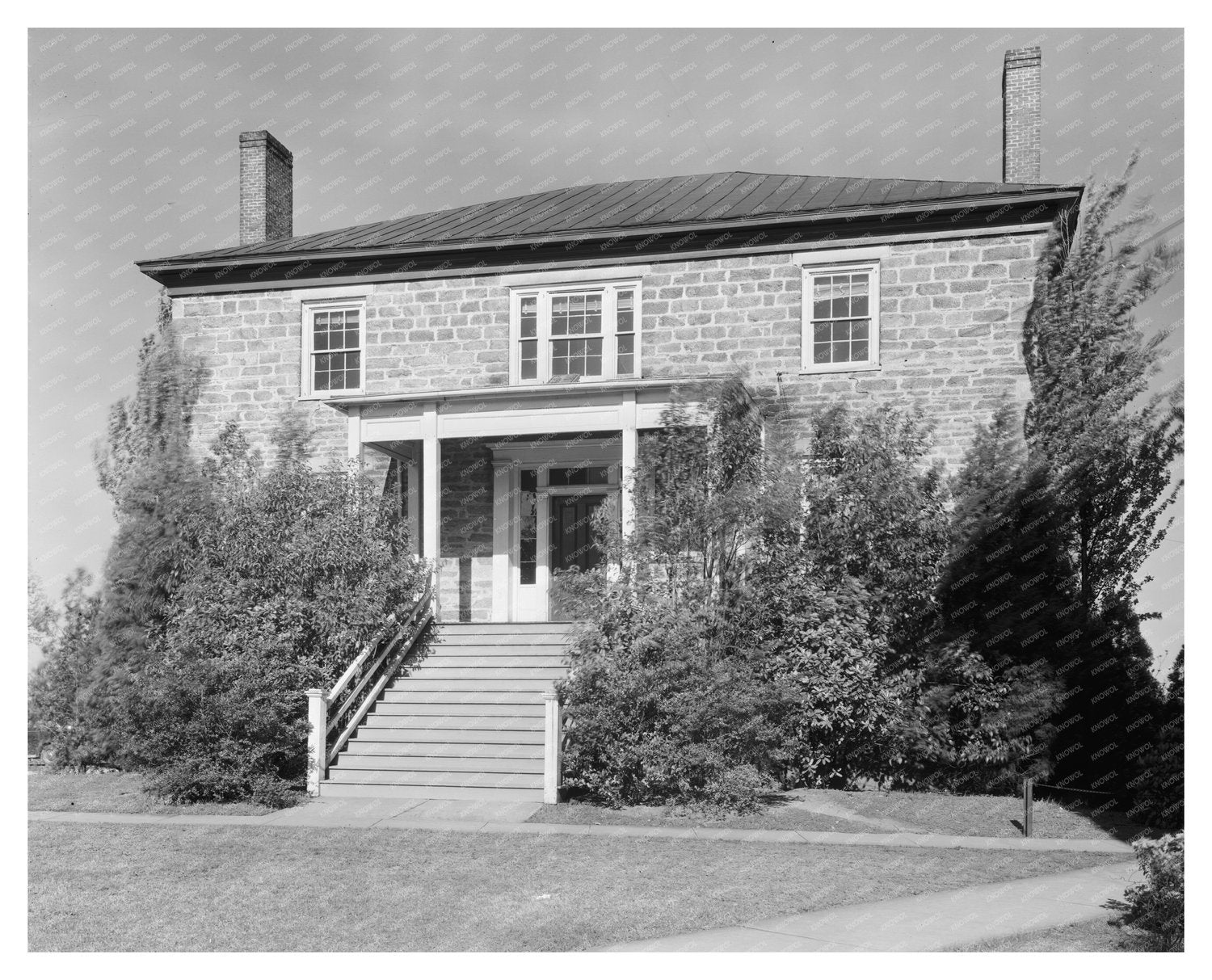 Wilson Lumpkin House, Athens GA, 1848 Vintage Photo