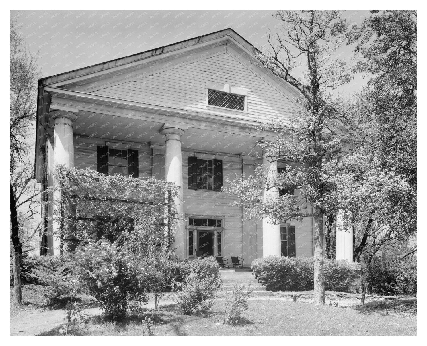 Greek Revival House in Roswell, GA - 1838 History