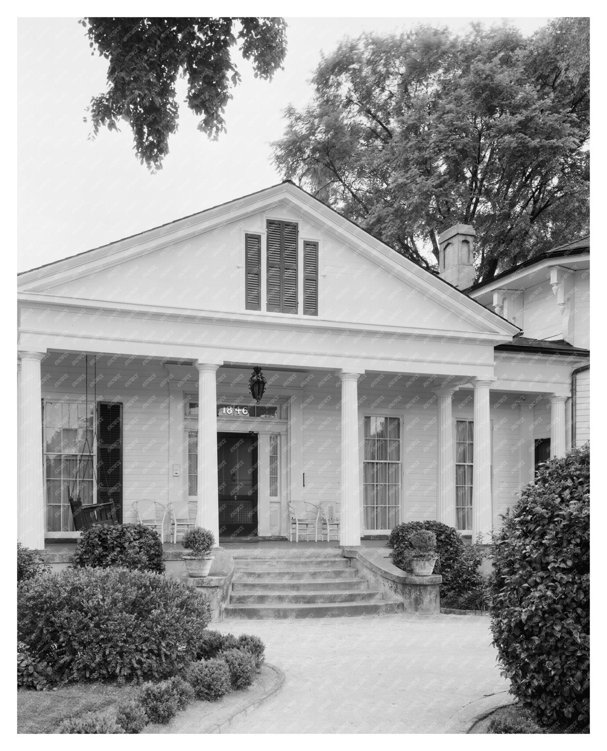 Estes-Bowers House, Columbus, GA - 1832 Vintage Photo – KNOWOL