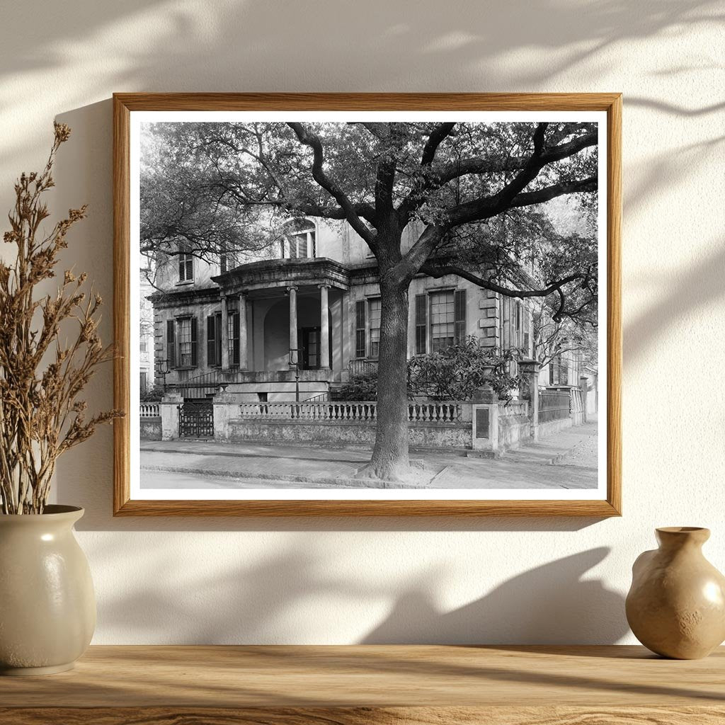 Savannah, GA Vintage Architecture Photo, 1816-1819