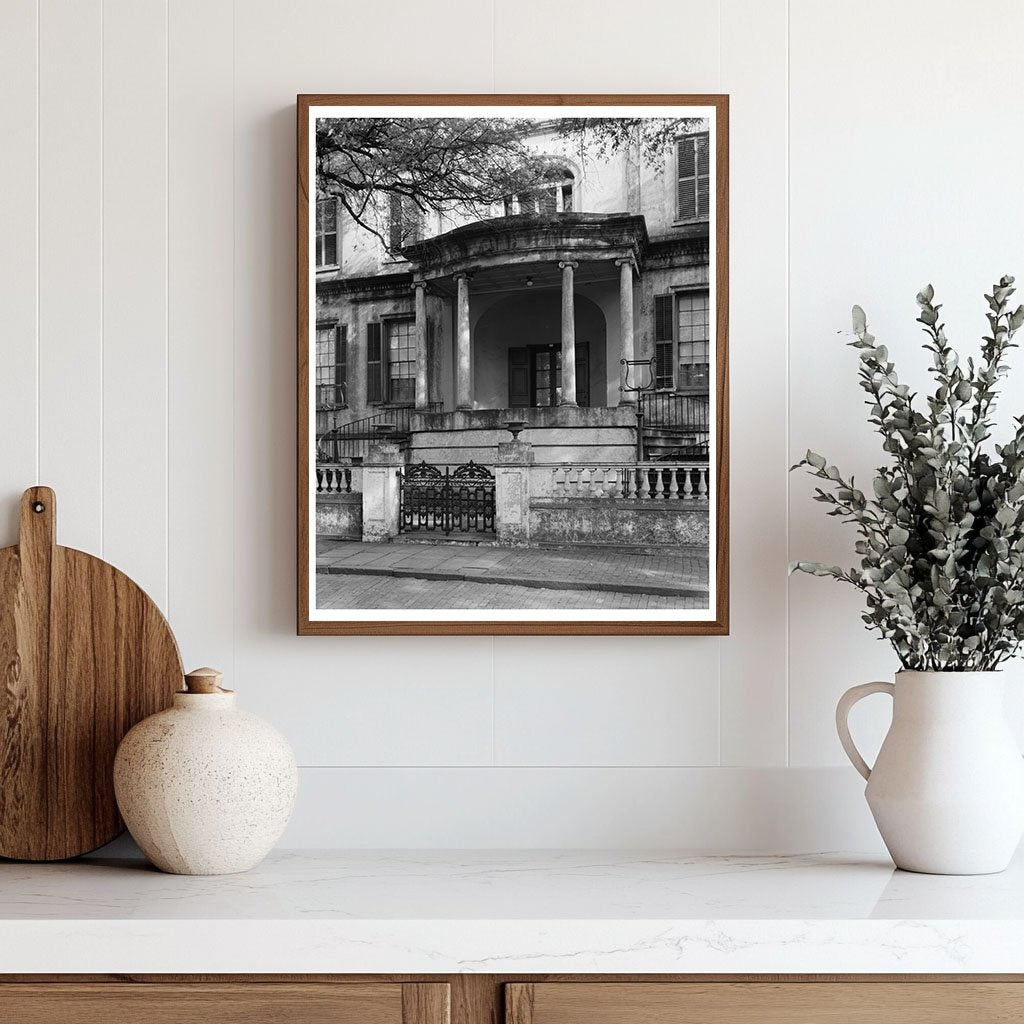 Vintage Savannah Architecture Photo, Georgia 1816-1819