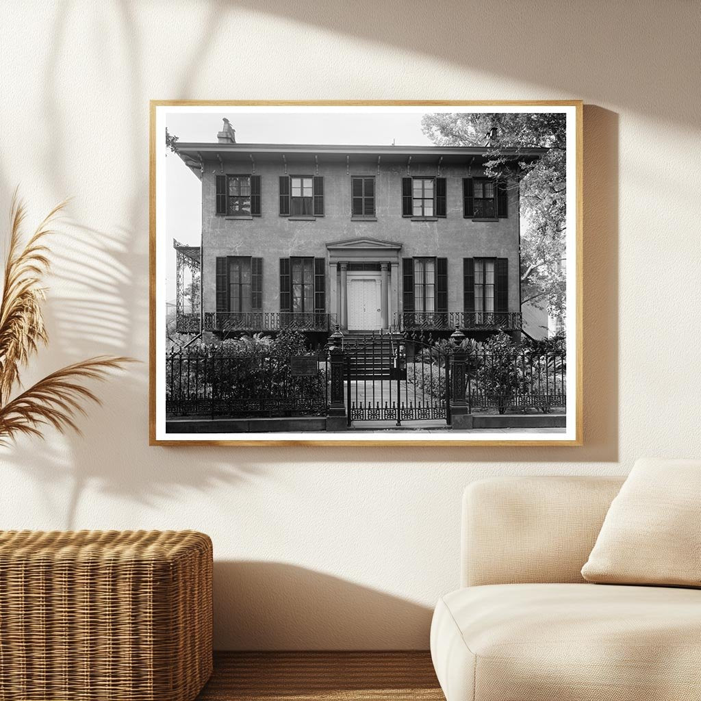 1849 Andrew Low House in Savannah, Georgia - Historic Photo