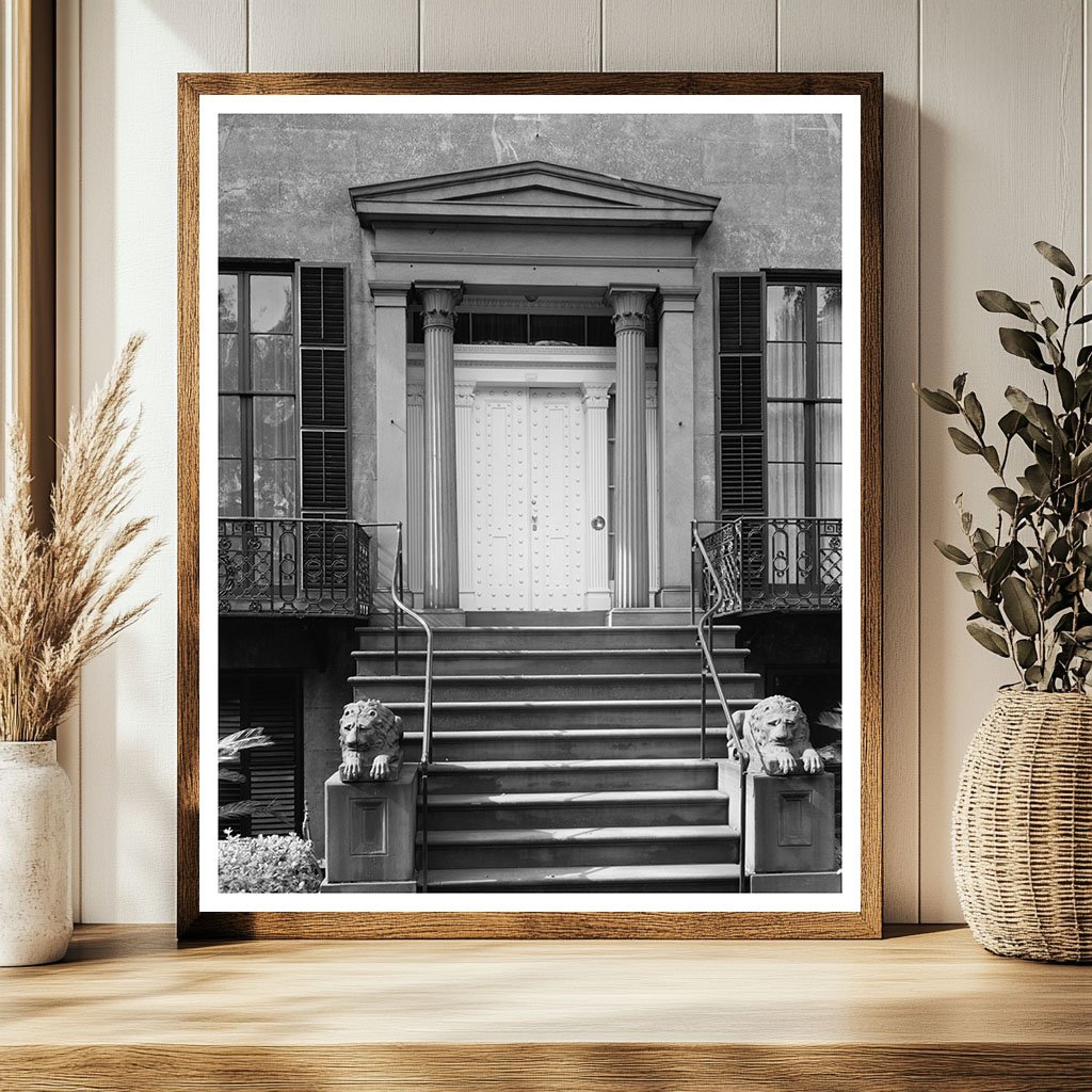 1849 Andrew Low House in Savannah, GA - Historic Photo
