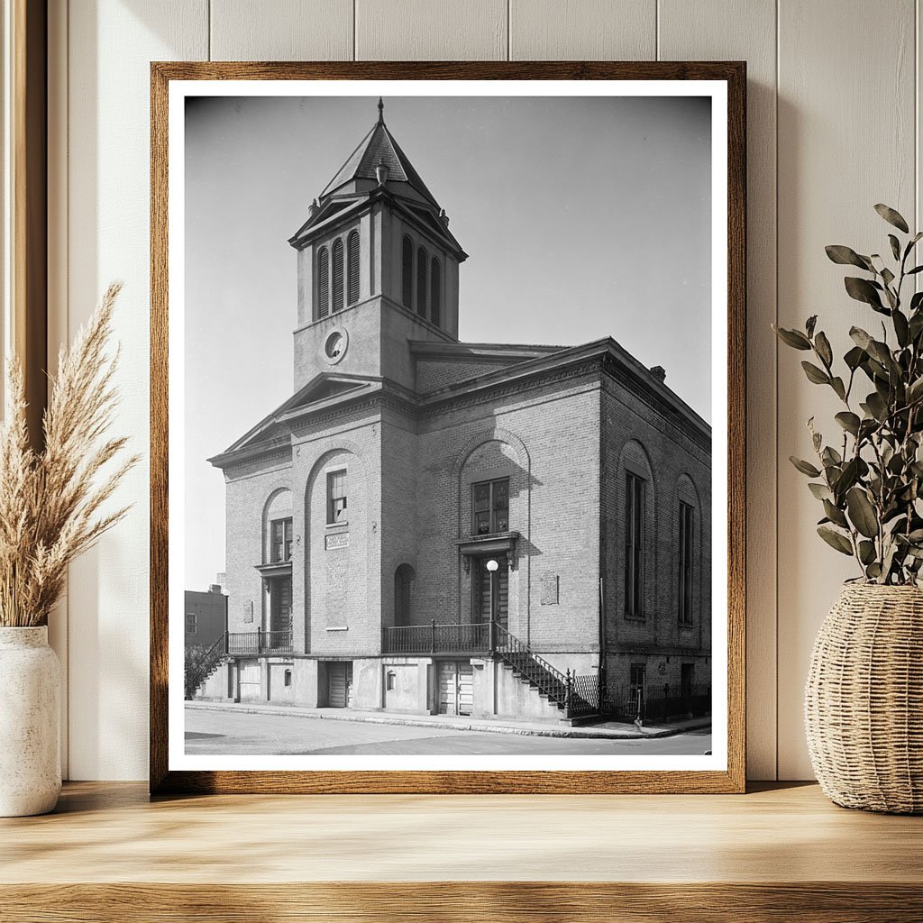 1859 Church in Savannah, Georgia - Historical Photograph