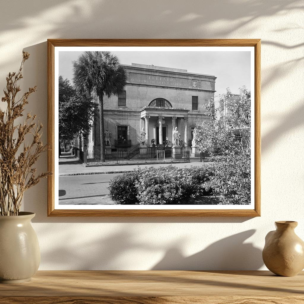 Telfair Academy, Savannah GA, Historic Photo 1819