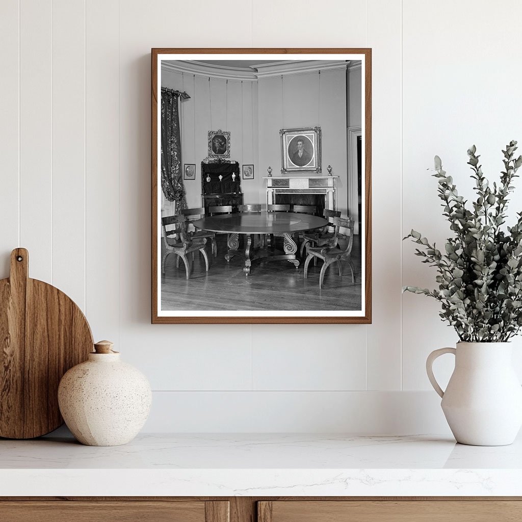 Telfair Academy Interior, Savannah, GA, 1819 Vintage Photo