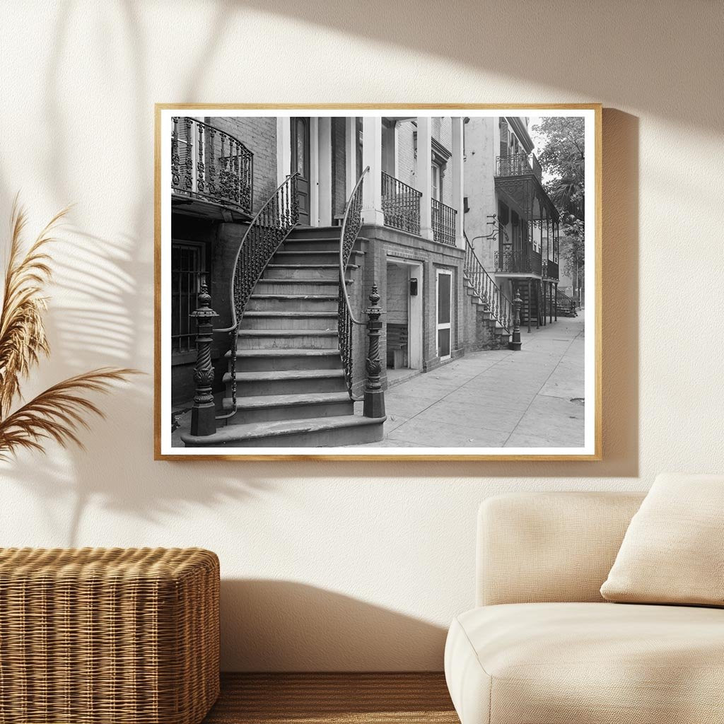 Twin Houses in Savannah, GA - 1850 Architectural Photo