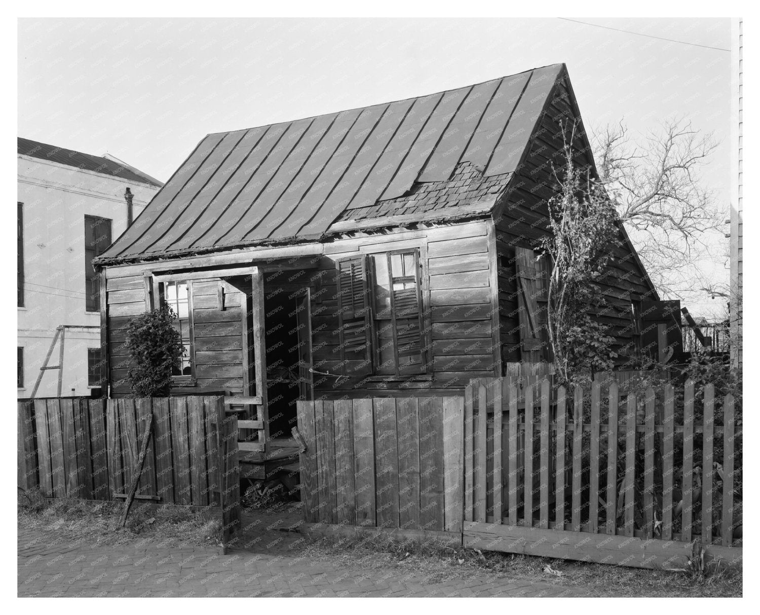 Yamacraw Village, Savannah GA, circa 1850 Historical Photo