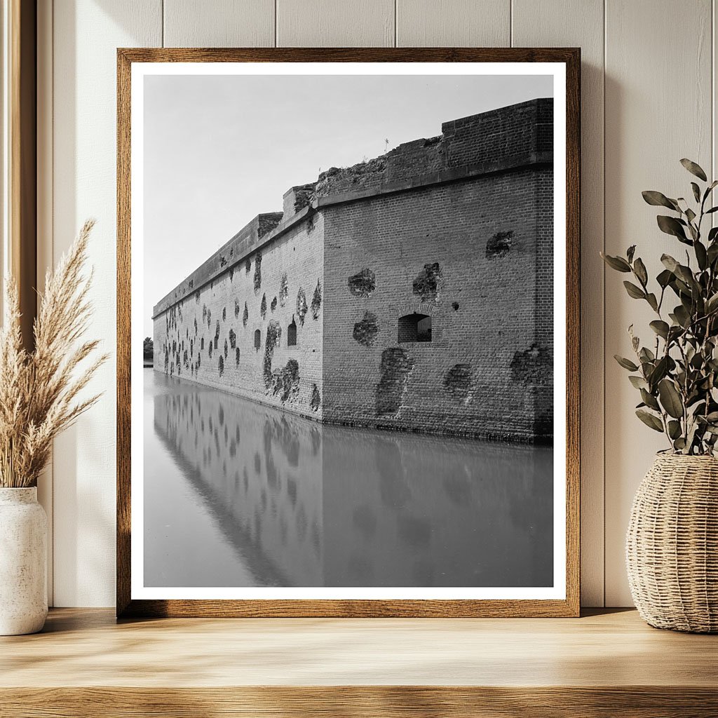 Cockspur Island, Savannah GA Vintage Photo, 1828-1850