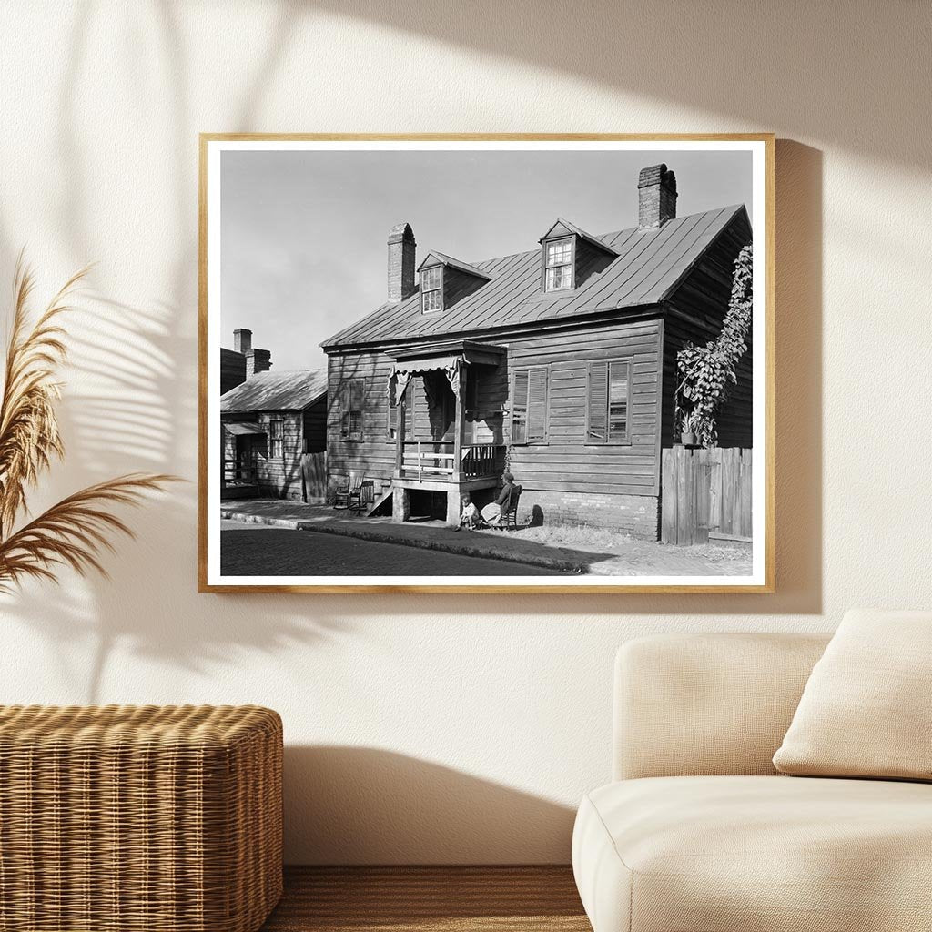 1860 Wooden House in Savannah, Georgia - Historic Photo