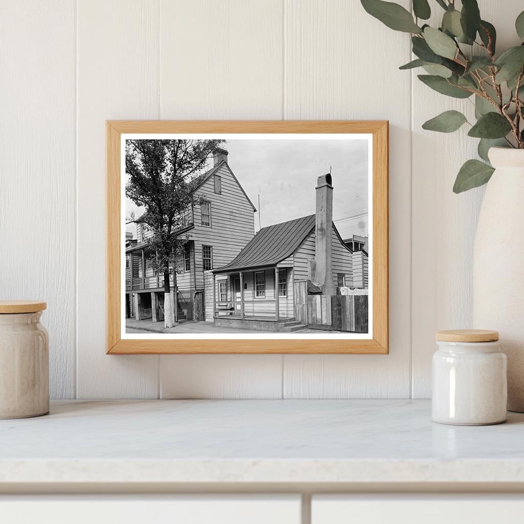 Savannah GA Vintage House Photo, 1770 Architecture
