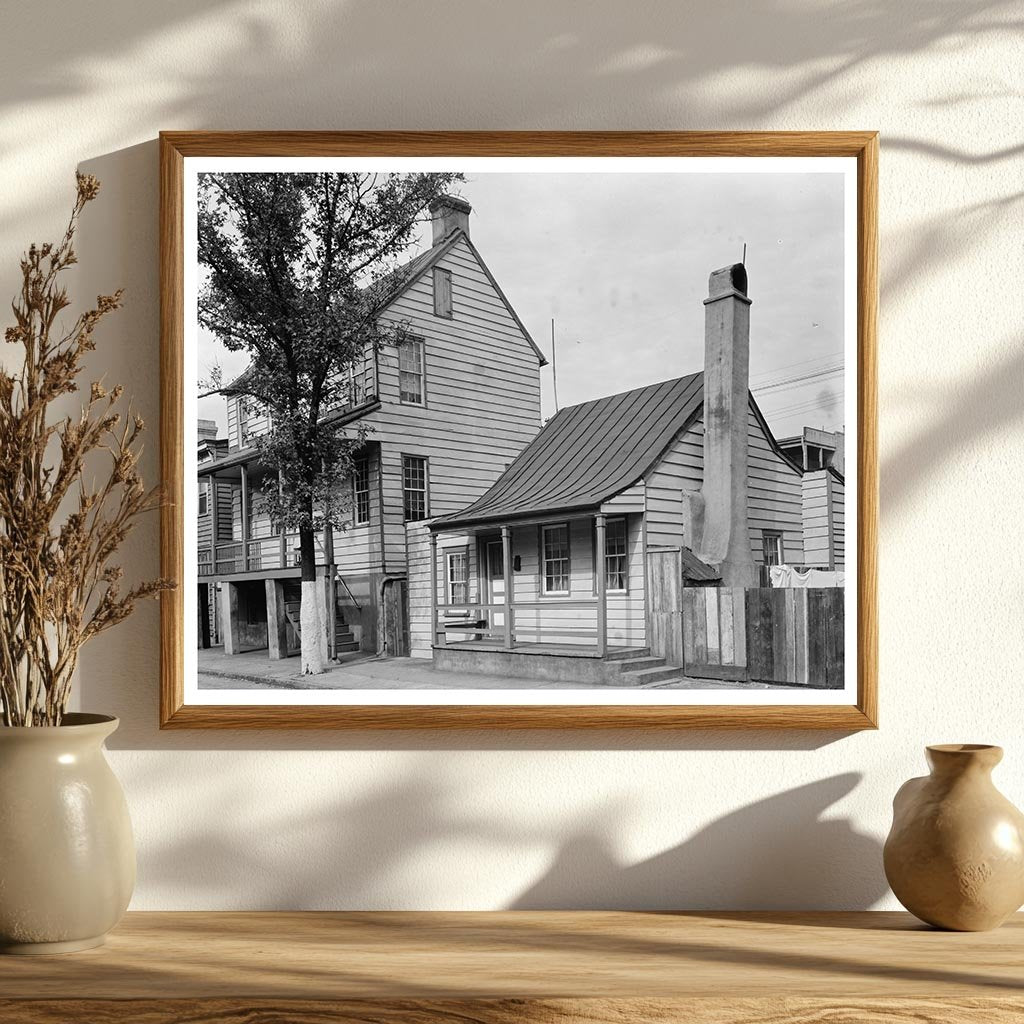 Savannah GA Vintage House Photo, 1770 Architecture