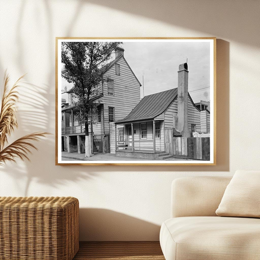 Savannah GA Vintage House Photo, 1770 Architecture