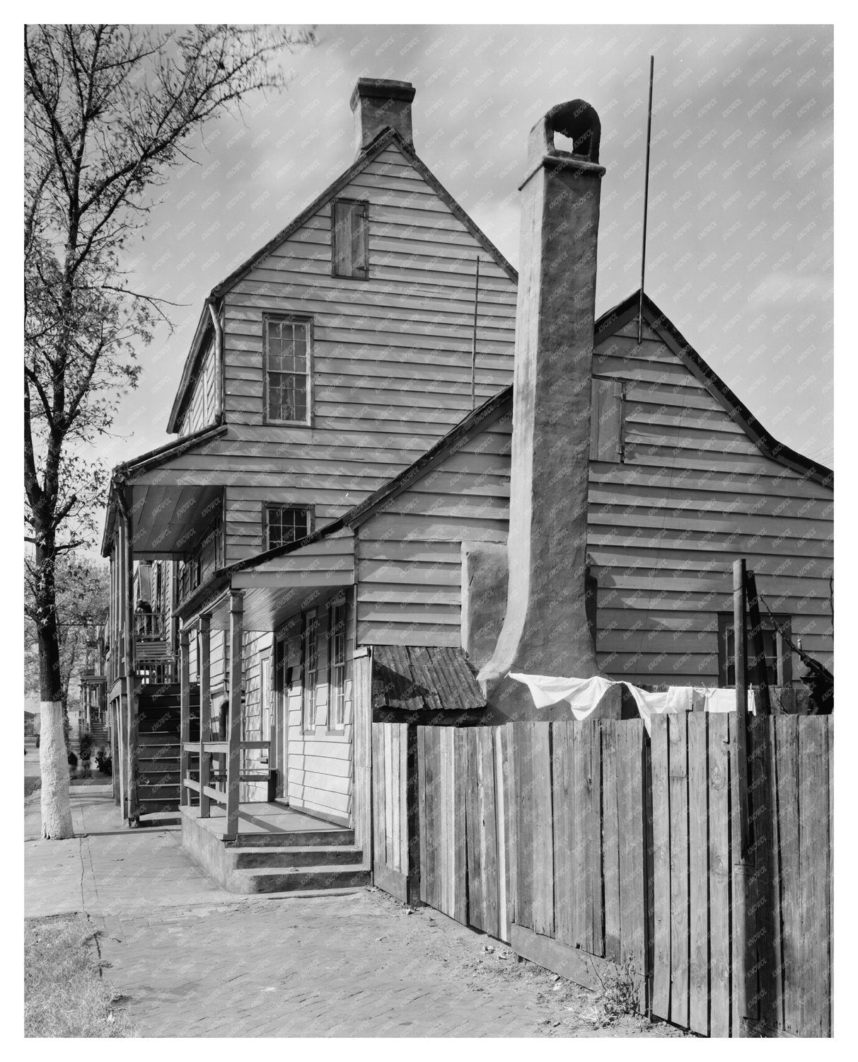 Savannah, Georgia 1770 Vintage Wooden House Photograph